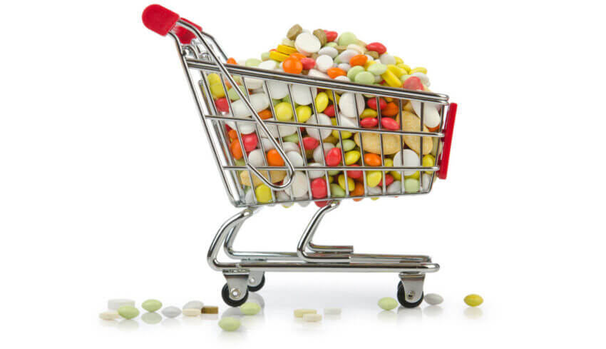 Shopping Cart with Pills