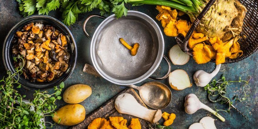 Forest Vegetables and Mushrooms